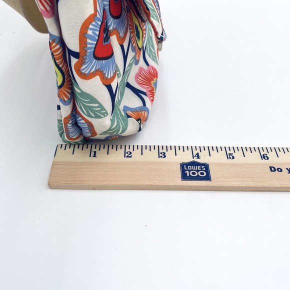 Lily Bloom Floral Crossbody Purse Bag Multi Pockets Flap Over Snap & Zip Closure - Picture 16 of 16